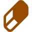 brown erase icon