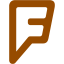 brown foursquare 2 icon