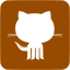 brown github 8 icon