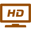 brown hdtv icon