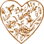 brown heart 32 icon