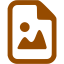 brown image file icon