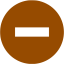 brown minus 8 icon