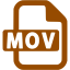 brown mov icon