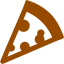 brown pizza icon