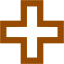 brown plus 3 icon