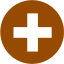 brown plus 4 icon