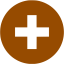 brown plus 7 icon