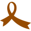 brown ribbon 14 icon