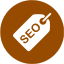 brown seo tag 2 icon