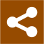 brown sharethis 2 icon