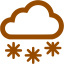 brown snow icon