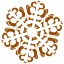 brown snowflake 46 icon