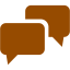 brown speech bubble 2 icon