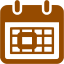 brown tear of calendar icon