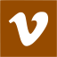 brown vimeo 2 icon