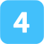 caribbean blue 4 filled icon