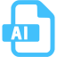 caribbean blue adobe ai 2 icon