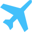 caribbean blue airplane 3 icon