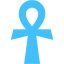 caribbean blue ankh icon