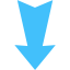 caribbean blue arrow down 4 icon