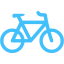 caribbean blue bicycle icon