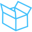 caribbean blue box 5 icon