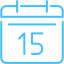 caribbean blue calendar 8 icon