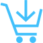 caribbean blue cart 20 icon