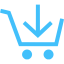 caribbean blue cart 33 icon