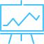 caribbean blue chart 2 icon