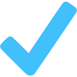blue check mark text blue check mark text