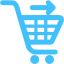 caribbean blue checkout icon