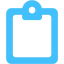 caribbean blue clipboard 5 icon