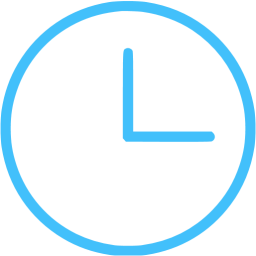 Download Blue Transparent Clock Icon Png PNG