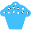 caribbean blue cupcake 4 icon