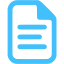 caribbean blue document icon