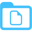 caribbean blue documents icon