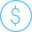 caribbean blue dollar 2 icon