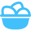 caribbean blue eggs icon