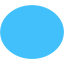 caribbean blue ellipse icon