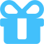 caribbean blue gift 5 icon