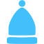 caribbean blue hat beanie icon