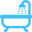 caribbean blue hot tube icon