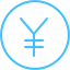 caribbean blue japanese yen 2 icon