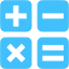 caribbean blue math icon