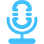 caribbean blue microphone 10 icon