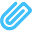 caribbean blue paper clip 5 icon