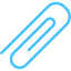 caribbean blue paper clip 6 icon