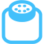 caribbean blue powder icon